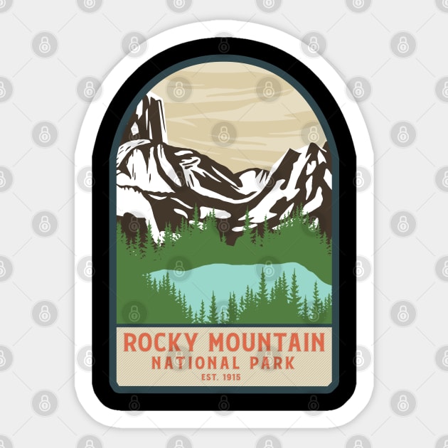 Rocky mountain national park hikes Sticker by Tonibhardwaj